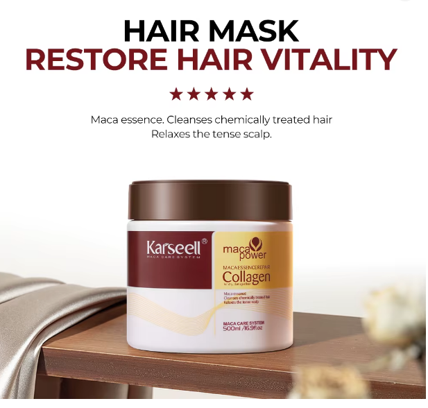 Karussell Collagen Hair Mask 500ml – ماسك الكولاجين لإصلاح وترطيب الشعر